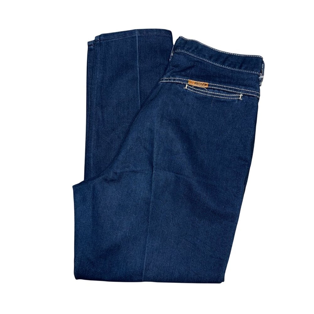 Vintage Gitano Womens Jeans Straight Leg 16 Regular 28 Trouser Style Dar Wash